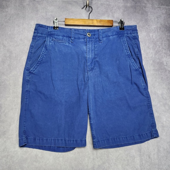 American Eagle Outfitters Other - American Eagle Outfitters Mens Blue Prep Length Cotton Twill Shorts Size 34